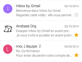 Gmail mail list